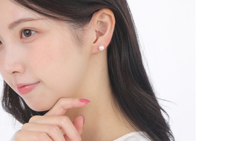 真珠 アクセサリー ピアス パール 7mm ~ 7.5mm K14 レディース 伊勢志摩 伊勢 志摩 冠婚葬祭 結婚式 入学式 卒業式 成人式 慶事 ジュエリー アコヤ真珠 / 老舗の真珠専門店・高品質アコヤ真珠ピアス7.0~7.5ミリ(K14WG)