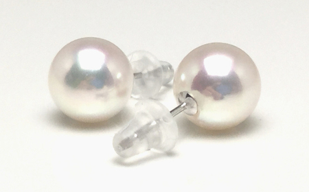真珠 アクセサリー ピアス パール 8mm ~ 8.5mm K14 レディース 伊勢志摩 伊勢 志摩 冠婚葬祭 結婚式 入学式 卒業式 成人式 慶事 ジュエリー アコヤ真珠 大粒 / 老舗の真珠専門店・高品質アコヤ真珠ピアス8.0~8.5ミリ(K14WG)
