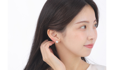 真珠 アクセサリー ピアス パール 8mm ~ 8.5mm K14 レディース 伊勢志摩 伊勢 志摩 冠婚葬祭 結婚式 入学式 卒業式 成人式 慶事 ジュエリー アコヤ真珠 大粒 / 老舗の真珠専門店・高品質アコヤ真珠ピアス8.0~8.5ミリ(K14WG)