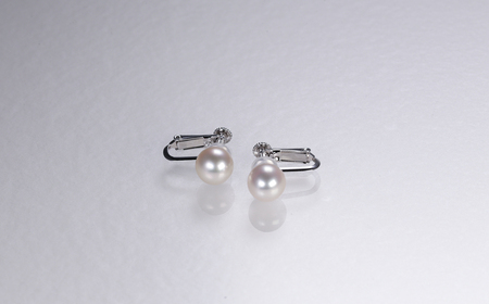 真珠 イヤリング 8-8.5mm アクセサリー パール 【三重県志摩市】