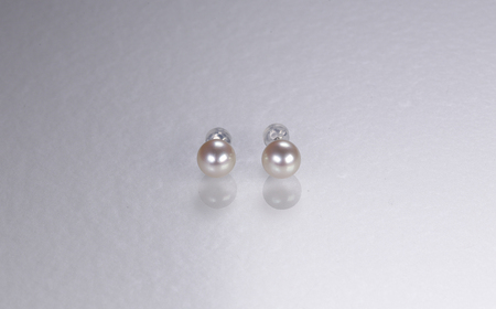 【真珠】ピアス 8-8.5mm あこや真珠 パール (三重県志摩市)