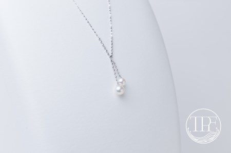 【105-02】養殖場 チェリーネックレス(K18WG)