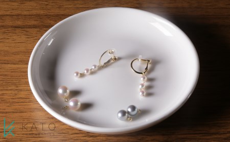 【135-07】フープあこや真珠イヤリング