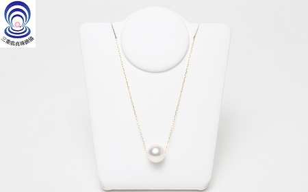 【140-14】三重ブランド アコヤ真珠 8.0ミリ スルーペンダント(K18YG)