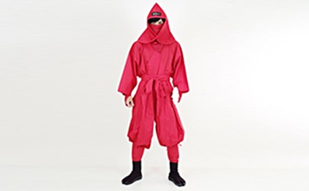 大人用袴式本格派忍者衣装 赤 三重県伊賀市 ふるさと納税サイト ふるなび