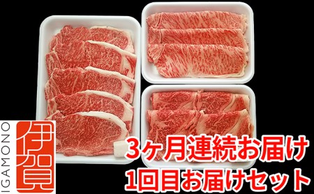 米井精肉店おすすめ 伊賀牛まるごと満喫セット ３ヶ月連続お届け 三重県伊賀市 ふるさと納税サイト ふるなび