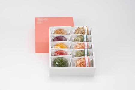 花咲かりん詰合わせ箱 8種10個入り(塩味入り)