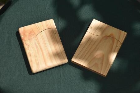 木のカードケース【角型】