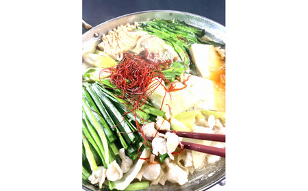 もつ鍋セット 黒さつま地鶏出汁仕立て 醤油味