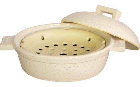 伊賀焼 IHビストロ蒸し鍋 シロ 小(2~3人用)