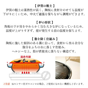 伊賀焼 微煙陶炉 やきやきさん小