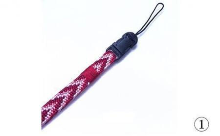 組紐 クリップ付 ネックストラップ1