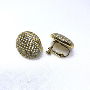 組紐イヤリング張丸金銀