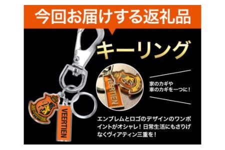 雑貨 小物 キーリング 1個 ヴィアティン三重 Jリーグ クラブ《30日以内に発送予定(土日祝除く)》スポーツ ギフト サッカー 三重県 東員町 送料無料