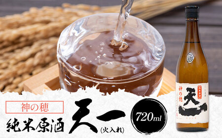 純米原酒 天一 (火入れ) 720ml 合資会社早川酒造部《30日以内に出荷予定(土日祝除く)》 三重県 東員町 日本酒 酒 お酒 神の穂 送料無料