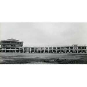 登録有形文化財「朝日小学校円形校舎」建築当初青焼き図面の高精度スキャンデータ【1623565】