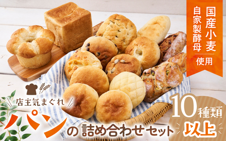 店主気まぐれ「パン」の詰め合わせセット 計10種類以上 国産小麦 国産 自家製酵母 パン詰め合わせ 三重県 多気町 NT-01