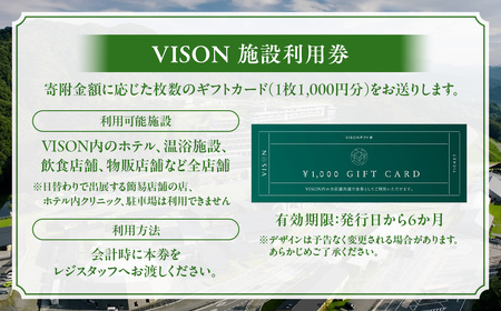 日本最大級の商業リゾート VISON 施設利用券 45,000円分