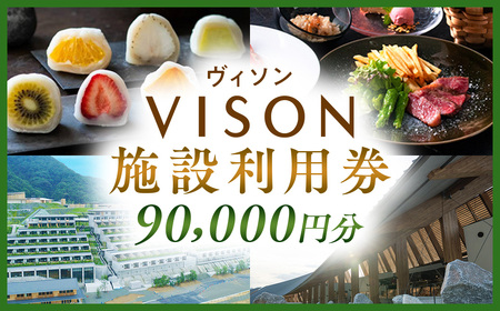日本最大級の商業リゾート VISON 施設利用券 90,000円分