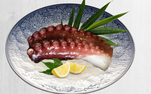 8-015-002　【刺身用】冷凍煮だこ足 約900g（足2本～4本）