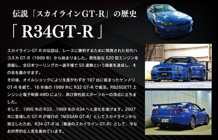 “R34GT-R”クルウチのレースカーの公道仕様ベース