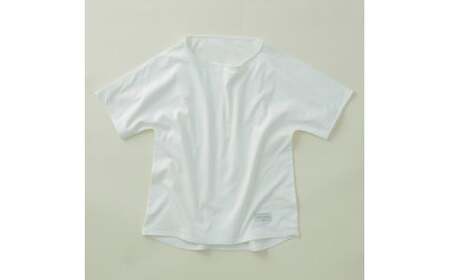 2枚仕立て　オーガニック　コットン　100%　Tシャツ　レディース　M　半袖　白／ソフトママ　ベビー服メーカーが創る　大人　洋服　ファッション　三重県　大台町