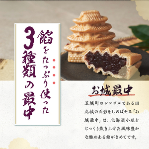 最中ざんまい18個入り(お城最中・姫最中・金柑入りお城最中）各6個