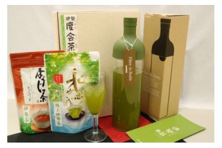 伊勢茶　わたらい茶　かぶせ茶　水だし茶　フィルターインボトルセット／喜多製茶　特産　お茶　度会町　伊勢志摩