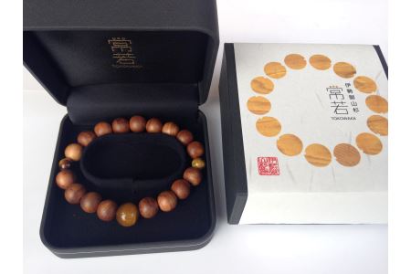 樹齢300年以上　御山杉　ブレスレット　男性用　虎目／世古林業　銘木　三重県　度会町　伊勢志摩