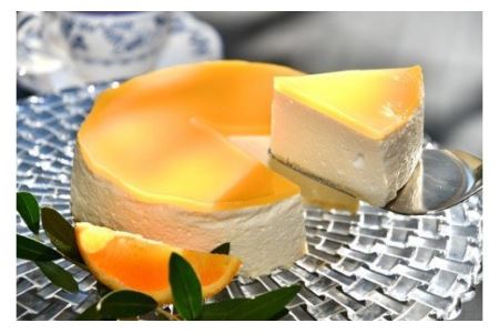 (冷凍)さわやか オレンジムース 5号 1ホール/ソレイユ 洋菓子 100% ジュース使用 度会町 伊勢志摩