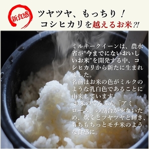 《先行予約 ９月中旬より順次発送予定》 令和6年産 新米 ミルキークイーン 精米 20kg ／ おんじ屋 お米 白米 三重県 度会町 伊勢志摩