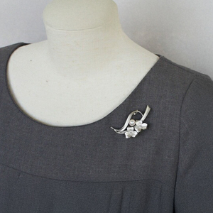 SV アコヤ真珠 7.5ミリ ブローチ （No30887） パールハヤシ / ブローチ