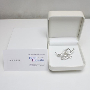 SV アコヤ真珠 7.5ミリ ブローチ （No30887） パールハヤシ / ブローチ