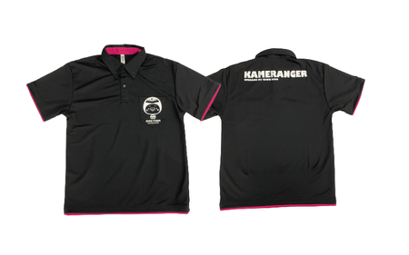 【紀宝町オリジナルデザイン】カメレンジャー ポロシャツ【Lサイズ/ホットピンク】【mrm002-3-1】