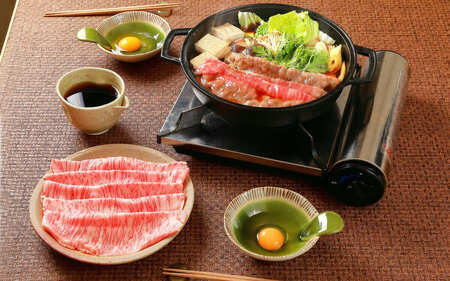 近江牛「かど萬」すき焼き用モモ肉 約250g 近江牛