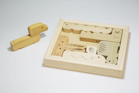 【 木製 知育玩具 】 動物ペントミノパズル