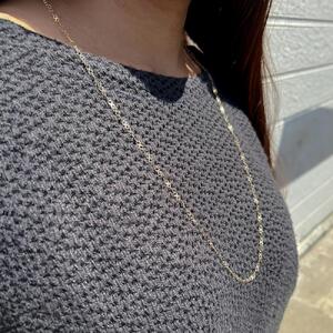 【K10イエローゴールド ロングチェーンネックレス】長さ80cm 存在感たっぷりインフィニティチェーン SN1008-K10(80) ネックレス