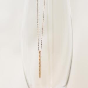 【K10イエローゴールド ラボダイヤモンドネックレス】0.095ct 19粒のラボダイヤが美しいロングネックレス 全長70cm K10-N001 ネックレス 180,000円