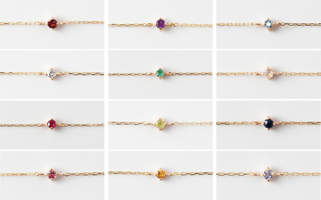 【カタログギフト】ふるさと納税限定｜10金 誕生石ブレスレット / カタログK10-07 [AM301] 金 ゴールド ジュエリー アクセサリー カタログ ギフト プレゼント レディース シンプル 定番 ブレスレット