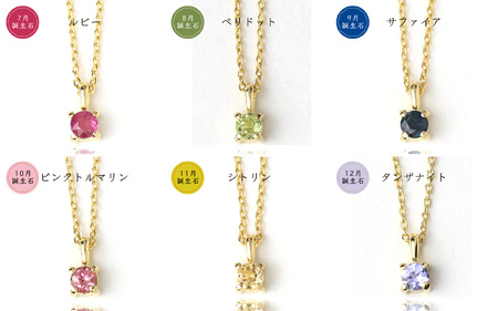 【カタログギフト】ふるさと納税限定｜SV925 K18PL 誕生石ネックレス / カタログSV-06 [AM302] ネックレス