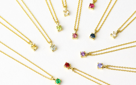 【カタログギフト】ふるさと納税限定｜SV925 K18PL 誕生石ネックレス / カタログSV-06 [AM302] ネックレス