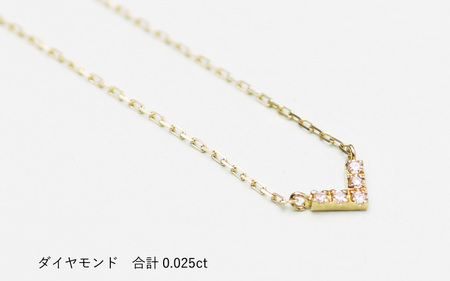 大大人気デザイン！！クールなV型 K10イエローゴールドダイヤモンド