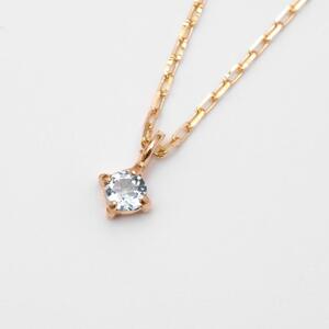 K10イエローゴールド 天然石ネックレス【3月誕生石アクアマリン】上品な華奢見え4本たてづめ 長さ40cm K10-05-03 / 金 ゴールド ジュエリー アクセサリー ギフト プレゼント レディース シンプル 定番 ネックレス