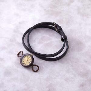 ブレスレットウォッチ】アンティークフェイスとイタリアンレースの