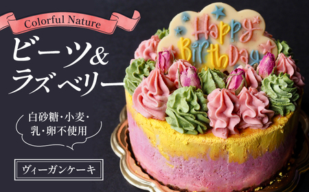バースデーケーキ《Colorful Nature》化粧箱入り／お誕生日のヴィーガンケーキ【乳製品不使用】