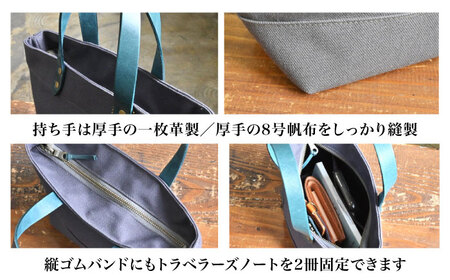 帆布トートS チャコールグレー×ノワール[AQAY211] トートバッグ 