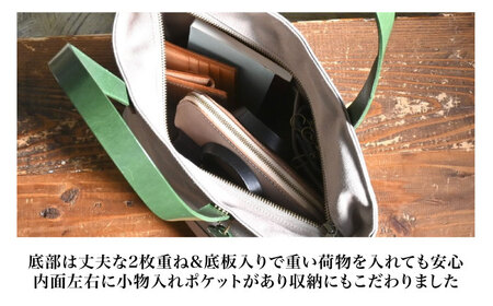 帆布トートM サンドベージュ×フィーユ[AQAY216] トートバッグ