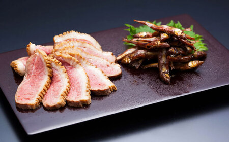 鴨ロース・小鮎山椒煮セット[AQBM001] 鴨