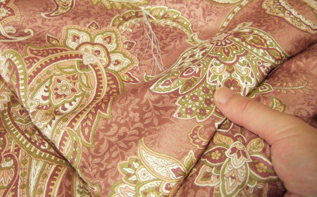 近江手引真綿布団 1.5kg シングル【赤色】[AQBN003] 掛け布団