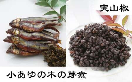 小あゆ木の芽煮90g2点山菜の佃煮3点 詰合[AQCA007] 佃煮